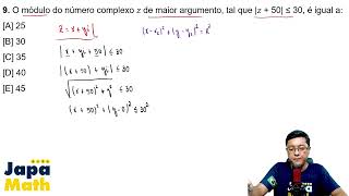 Prova Resolvida EsPCEx(2025 - 2026) - Matemática - Questão 9