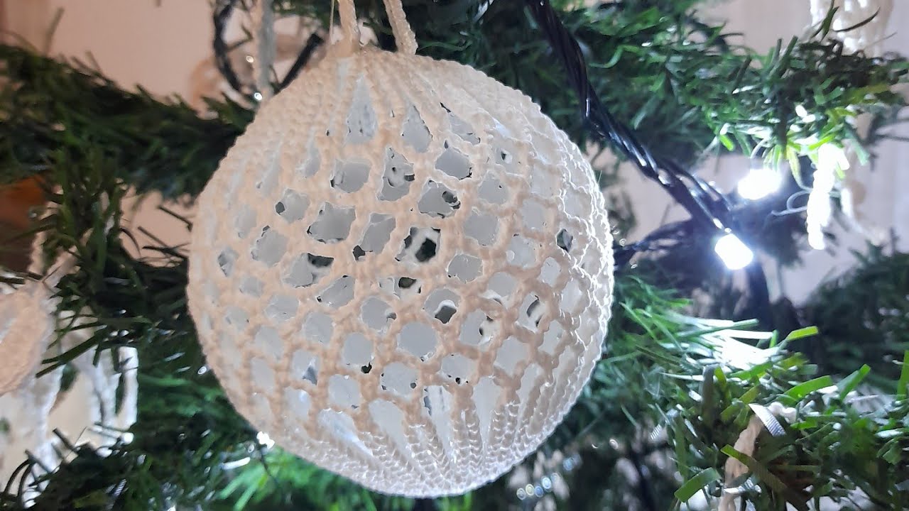 tutorial palline natalizie all uncinetto .