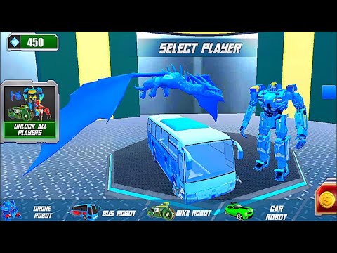 Dragon Robot Transform Bus: Multiple Robot Transformation Game 2021 - Android Gameplay