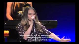 Oceans (Where my feet may fail) w/ lyrics from  Bethel Church sung by Hannah McClure