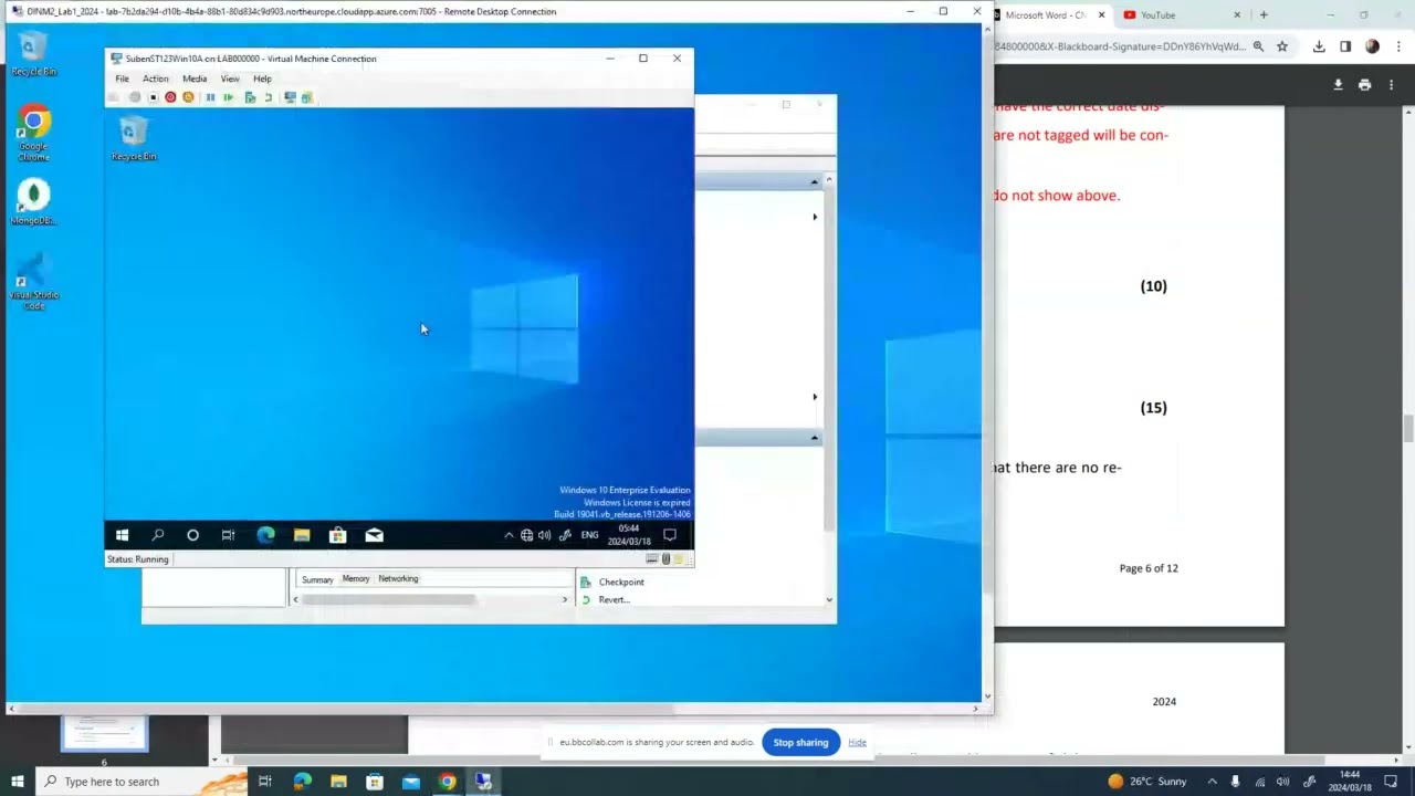 CNOS5112 Assignment One 2024