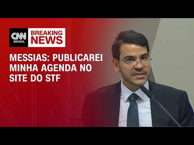 Publicarei minha agenda no site do STF, diz Messias em sabatina | BASTIDORES CNN