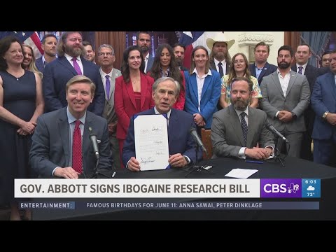 Gov. Abbott signs bill approving funds for Ibogaine research in Texas, used to treat addiction