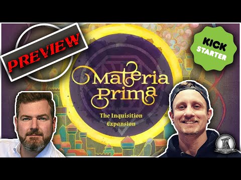 Kickstarter Preview | Materia Prima - The Inquisition | Peacock Tabletops (German)