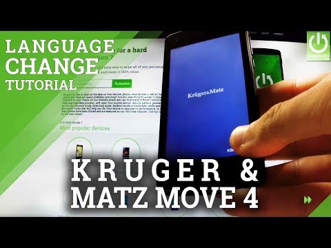 Change Language in KRUGER & MATZ Move 4 - Access Windows Language