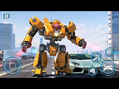 Robot Car Transform Crime City Best Robot Game - Android Gameplay