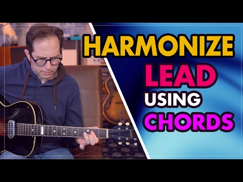 How to play harmonized leads when improvising on guitar by using chord shapes. Guitar Lesson - EP456
