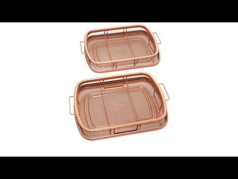 Gotham Steel Max 2er-Pack Gemüseschalen mit Krümelfänger