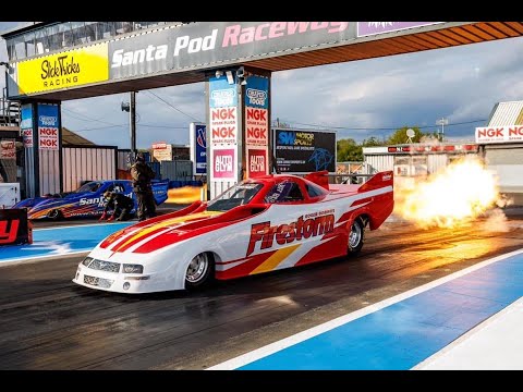 Firestorm vs Fireforce Jet Cars at Santa Pod Raceway #jetcar #firestorm #fireforce #santapod