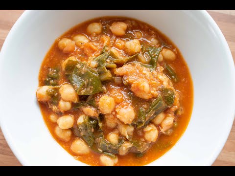 How to make Chard and chickpeas STEW | Spanish Kitchen