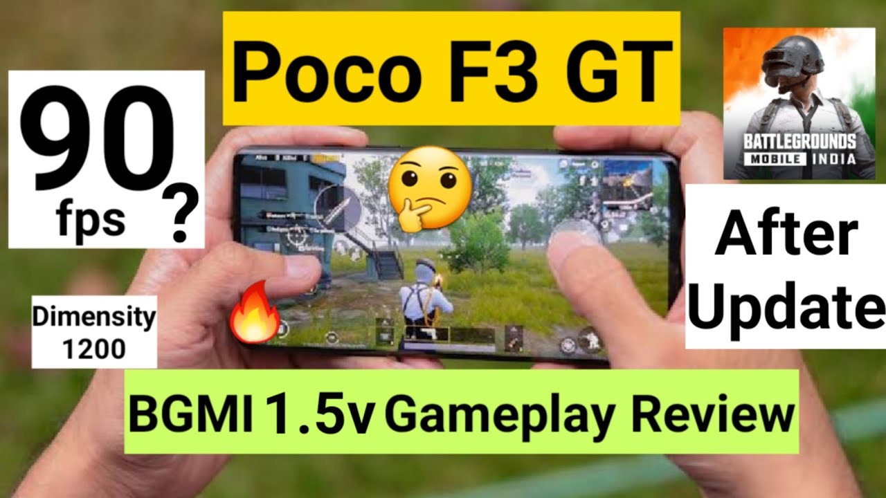 Poco F3 GT BGMI 90fps testing 1.5v with latest update working or not 🔥🔥🔥