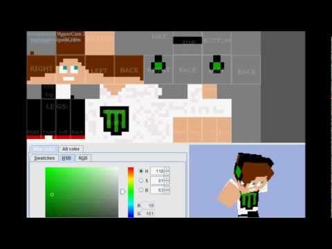 Insane Minecraft Skin Speedart - Monster Energy