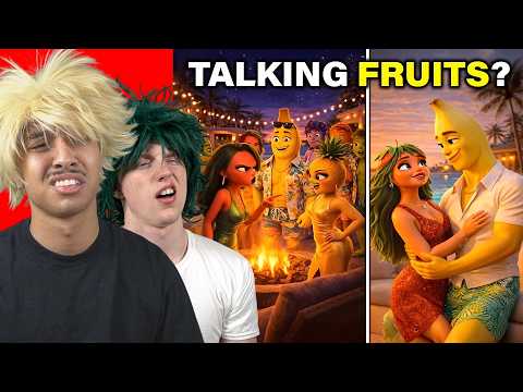 MHA Voice Actors React to AI FRUIT LOVE ISLAND...