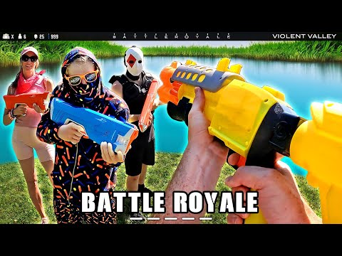 1 Man VS Everyone! WATER GUN BATTLE ROYALE!