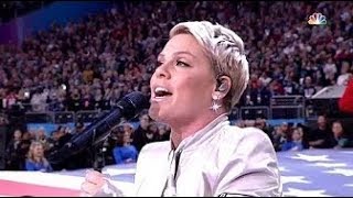Pink Sings The National Anthem At The Super Bowl LII 2018 (FULL VIDEO)