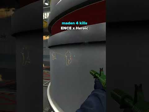 🔥 maden AMAZING 4 kills ENCE vs Heroic (nuke) #shorts #csgo @ Gamers8 2023 Semi-final