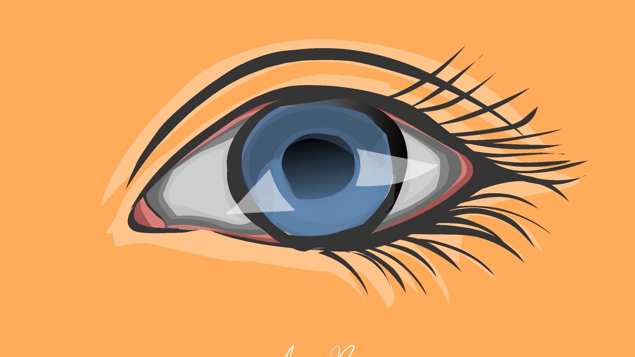 Vector eye | tutorial | #vectorart #vectoreye