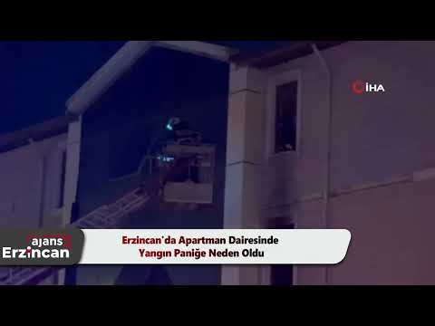 Erzincan'da Apartman Dairesinde Yangın Paniğe Neden Oldu