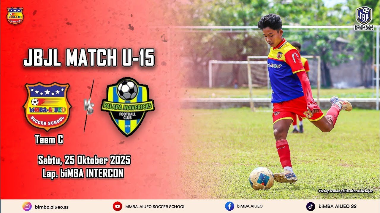 JAKARTA BARAT JUNIOR LEAGUE | JBJL U-15 biMBA AIUEO SS - C VS PALAPA MAVERICKS