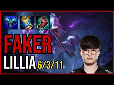 FAKER - LILLIA vs NIDALEE Jungle - KR Grandmaster - Patch 11.4