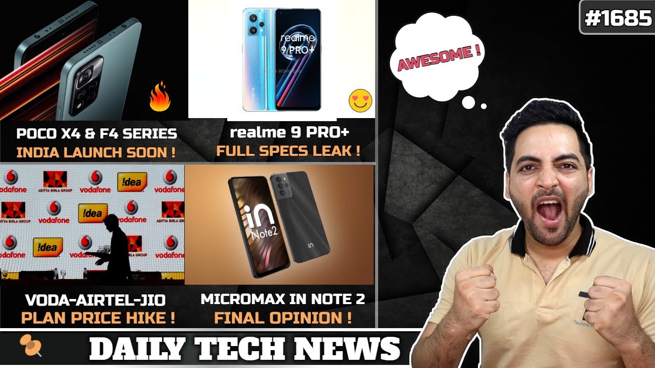 POCO X4 & F4 India Launch😍,realme 9 Pro+ Full Specs,Redmi 10A & 10C India,Lenovo 22GB Ram Phone😯