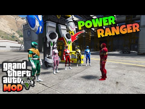 GTA 5 MOD IRONMAN BERTEMU POWER RANGER