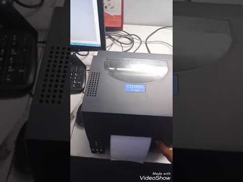 Citizen barcode printer sensor error setup