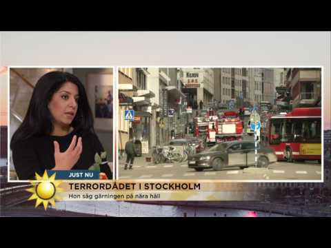 Lama såg döda utanför Åhlens: "Så som dom låg, det var fruktansvärt " - Nyhetsmorgon (TV4)