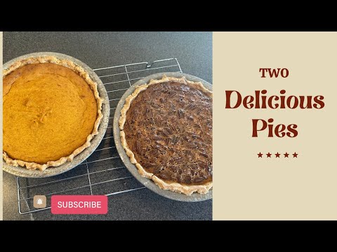 🥧 Caramel Pecan Pie AND Instant Pumpkin Pie in one video!