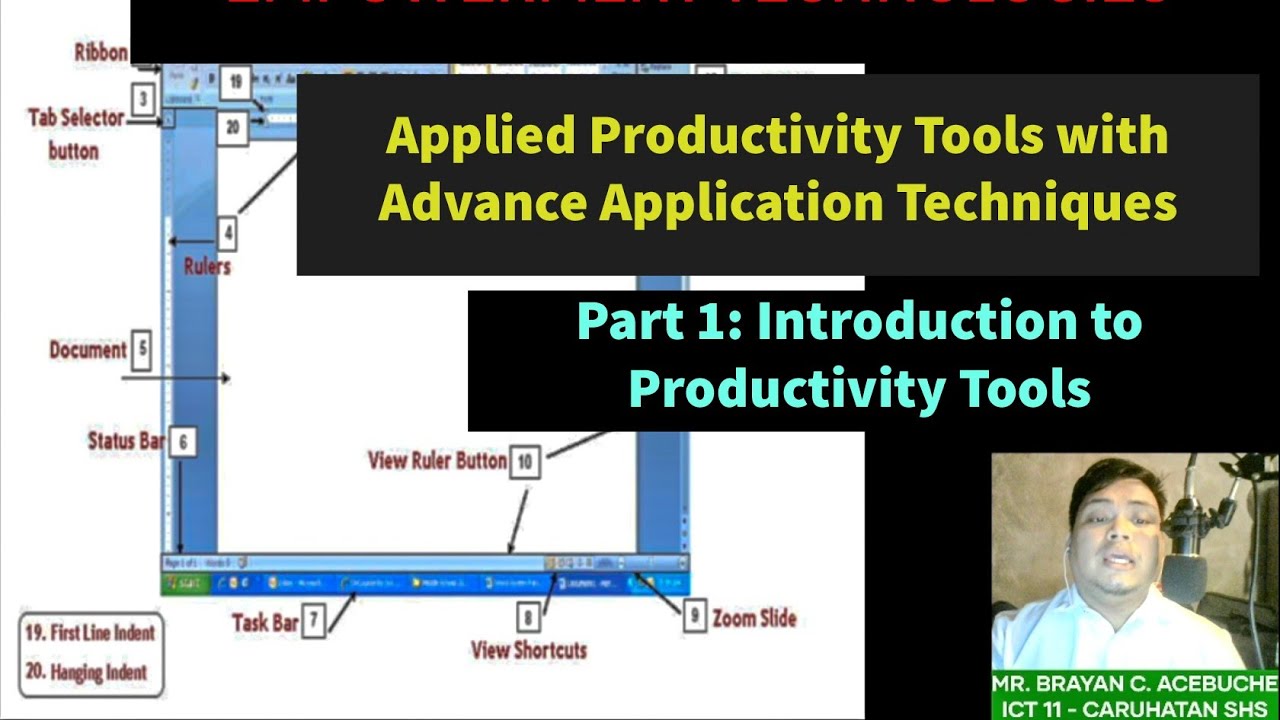 Applied Productivity Tools with  Advance Application Techniques | MS Word | Empowerment Technilogies