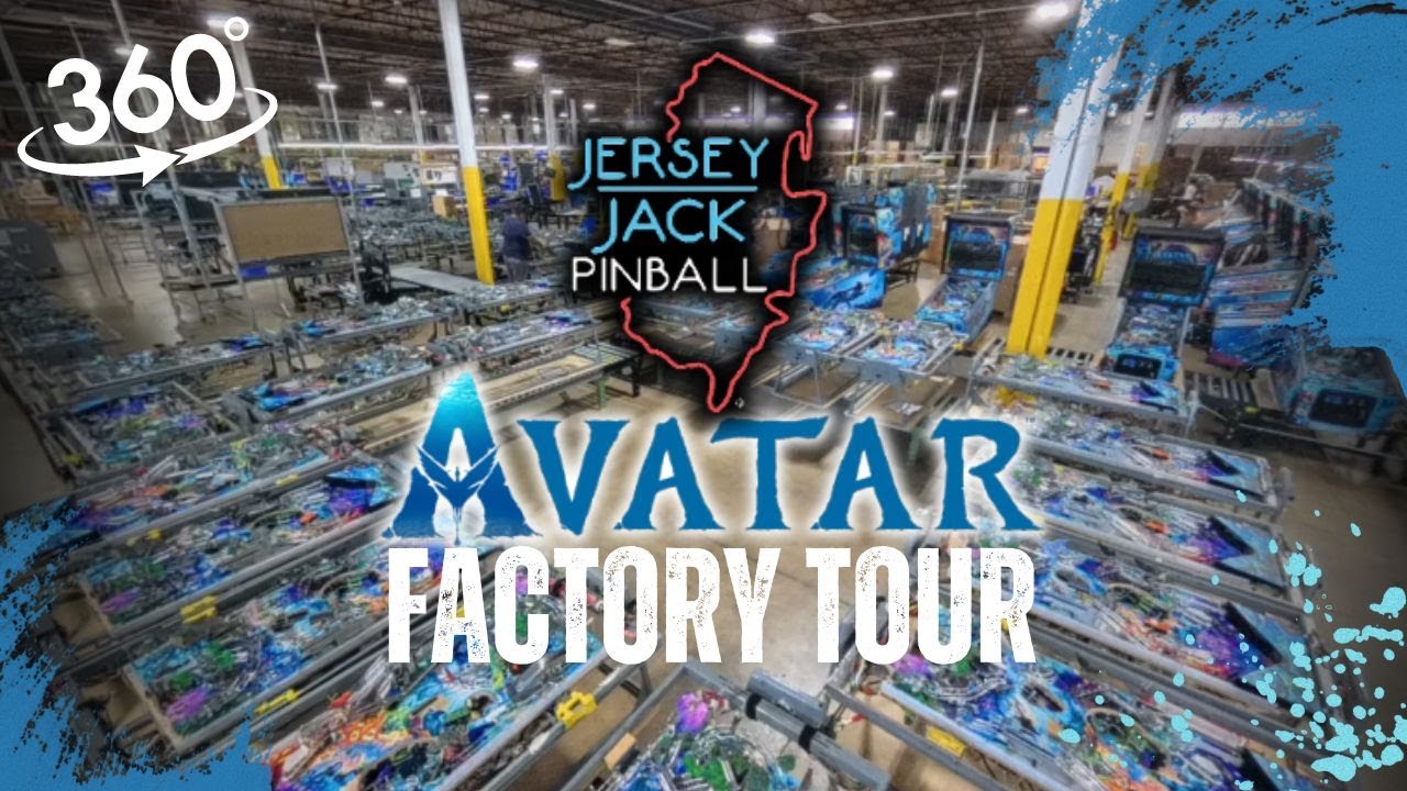 360° Tour of Jersey Jack Pinball Factory: Avatar on the line