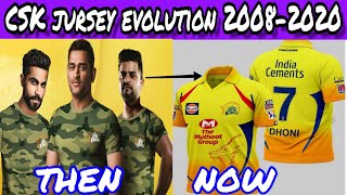 Chennai super kings Jursey evolution 2008-2020 ||meaning of CSK logo ,#ind_vs_eng_2021