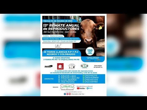 13º Remate Anual del Sur Mendocino, San Carlos, Mendoza
