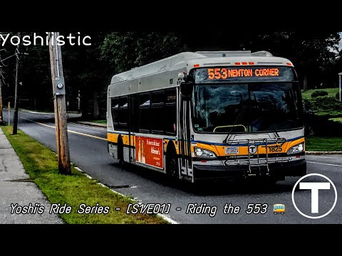 Inside on a D40LF! | Yoshi's Ride Series {S1-E01} - Riding the 553 🚌 - {MBTA}
