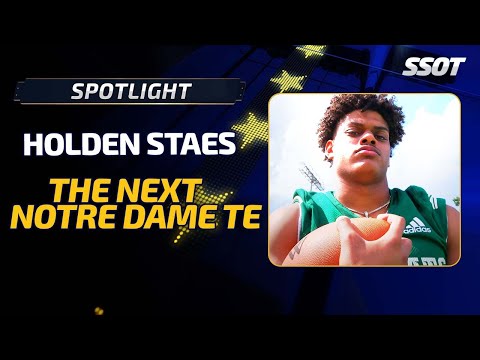 Holden Staes Wants to be the Next Great Notre Dame Tight End