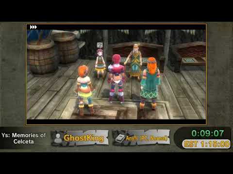 Ys: Memories of Celceta by GhostKing - Nihon Falcom RTA Marathon 2018