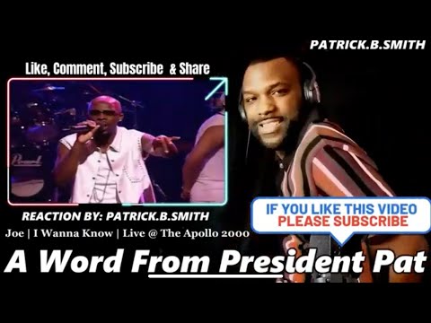 Joe | I Wanna Know | Live @ The Apollo 2000 | REACTION VIDEO