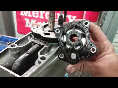 Water pump impeller change 40hp honda outboard