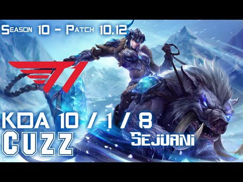 T1 Cuzz SEJUANI vs Gen Clid EKKO Jungle - Patch 10.12 KR Ranked