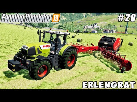 Making & transporting hay bales, spreading fertilizer | Erlengrat Farm | FS 19 | Timelapse #20