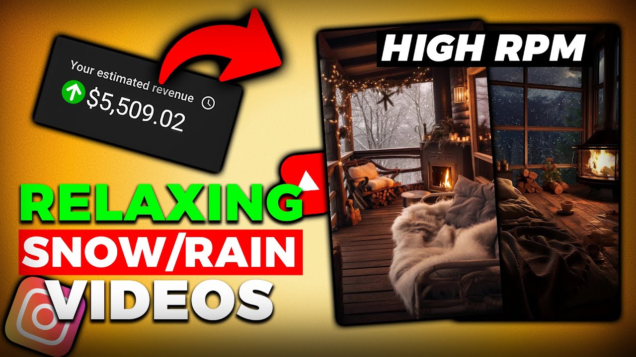 I FOUND The Best Way To Make Relaxing Snow & Rain Videos | Shorts & Reels Ai Tutorial