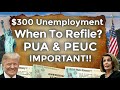 When To Reapply UNEMPLOYMENT BENEFITS