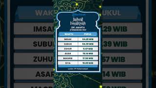 Jadwal Imsakiyah 21 Ramadhan DKI Jakarta, Rabu 12 April 2023, Lengkap dengan Jadwal Buka Puasa