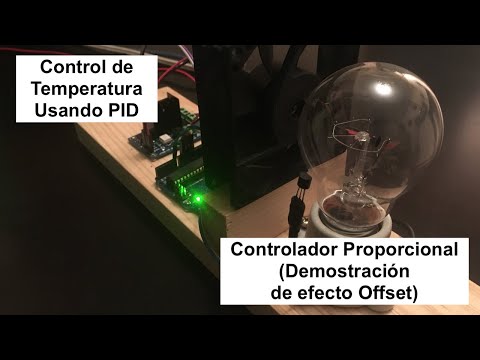 Temperature Control Using PID: Proportional Controller (Offset Effect Demonstration)