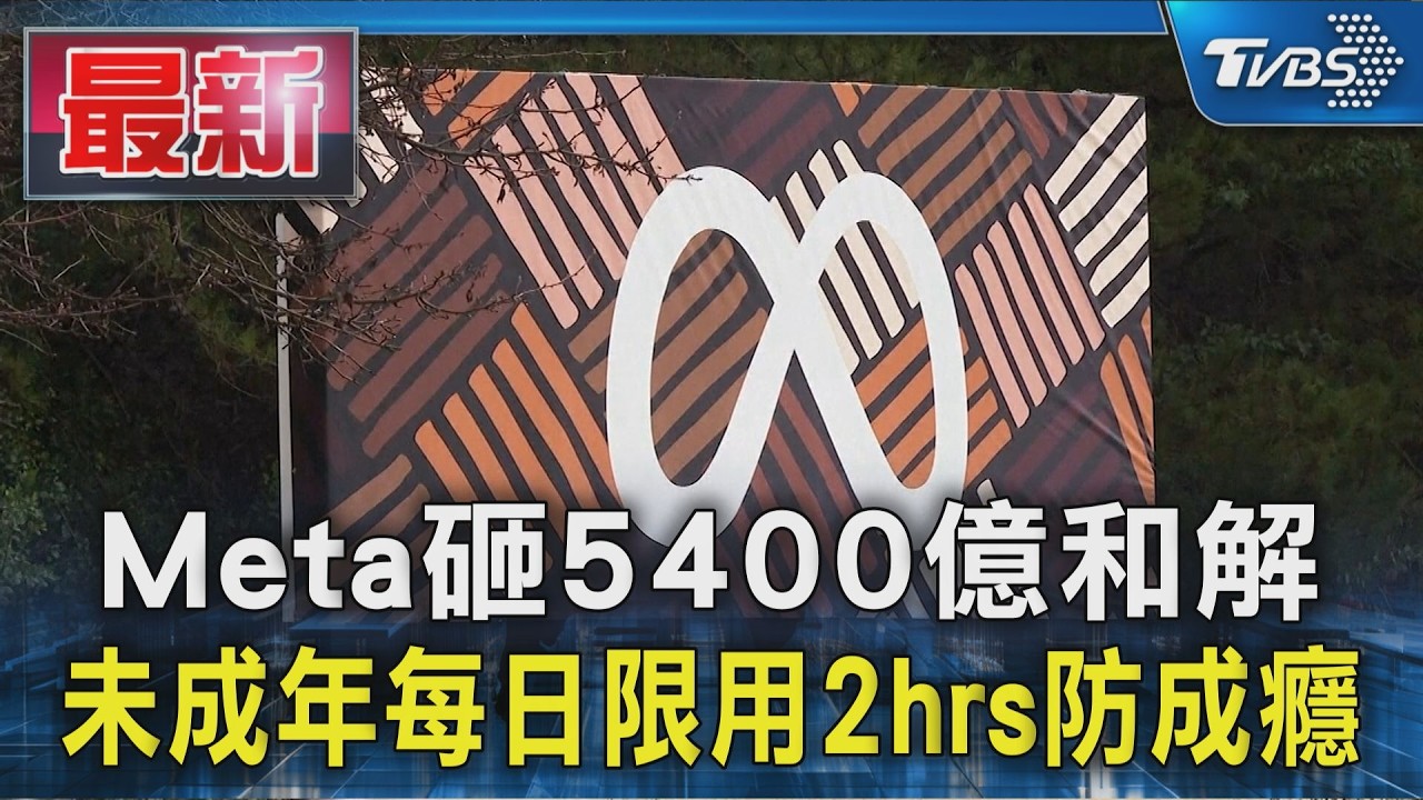 Meta砸5400億和解 未成年每日限用2hrs防成癮