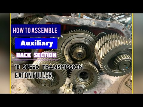 How to rebuild auxiliary gear box 18 speed eaton fuller transmission RTLO18918B PART 2 (Back box)