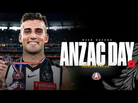 Nick Daicos wins the Anzac Medal!