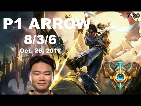 P1 ARROW (RANK#13) as VARUS - KOREAN CHALLENGER - Patch 7.20, Oct. 26, 2017 (League of Legends)
