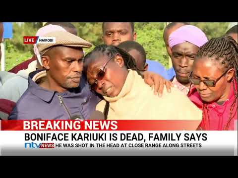 Boniface Kariuki, the hawker who was shot by police during protests in Nairobi is dead, family says