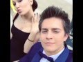 Kelli Berglund with Billy Unger and Spencer Boldman in the Lab Rats Bionic Island set!